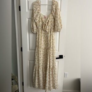 Floral Front Tie Dress